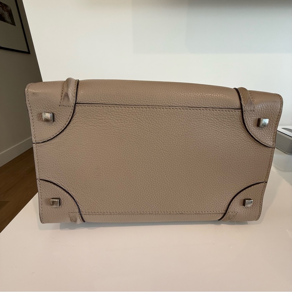 Celine Tan Luggage Bag Grainy Leather Mini - Picture 10 of 12